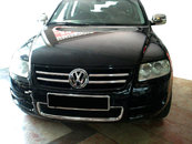 Хром накладки для VW Toureg 03-08 на решітку нерж Carmos (Туреччина)