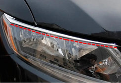 Накладки на фари Libao (2 шт, пласт) для Nissan X-trail T32 / Rogue 2014↗ мм.