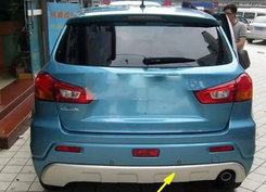 Передня та задня накладки для Mitsubishi ASX 2010↗/2016↗ мм.