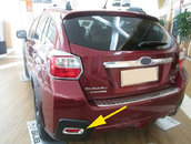 Накладки на задні габарити Libao (2 шт, пласт) для Subaru XV 2011-2017 рр.