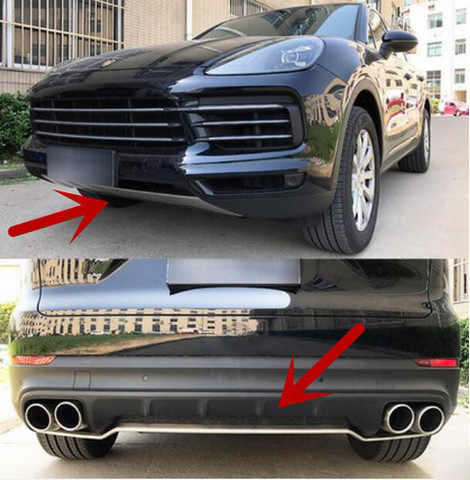 Передня і задня накладки для Porsche Cayenne 2018↗ мм.
