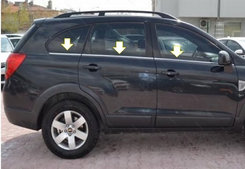 Хром накладки для Chevrolet Captiva окантовка вікон нерж Carmos (Туреччина)