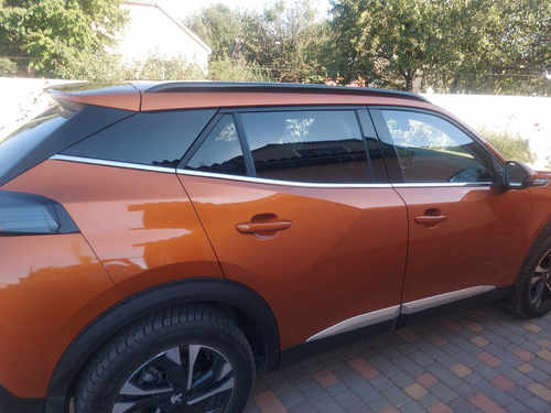 Окантовка вікон (6 шт, нерж) для Peugeot 2008 2019↗︎ мм.