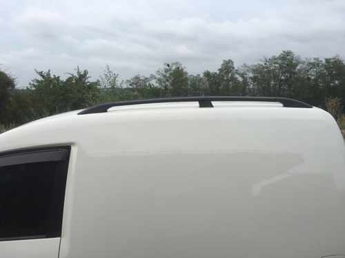 Рейлінги чорні Стандартна, Пластикові ніжки для Volkswagen Caddy 2010-2015рр.