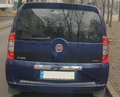 Хром накладка над номером кришки багажника Carmos для Fiat Fiorino/Qubo 2008-