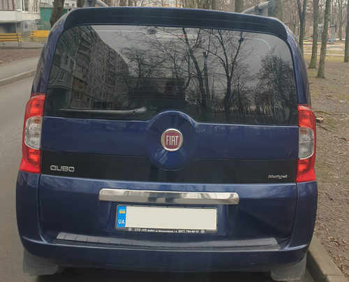 Хром накладка над номером кришки багажника Carmos для Fiat Fiorino/Qubo 2008-