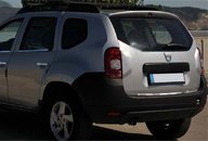 Кромка багажника (нерж.) OmsaLine - Італійська нержавійка для Renault Duster 2008-2017 рр.