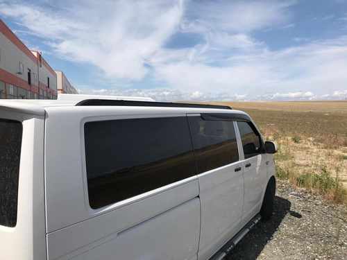 Алюмінієві рейлінги інтегровані для VW T5, T6 чорні (Довга база)