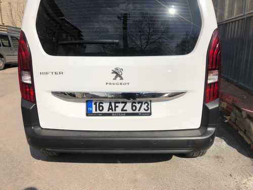 Планка над номером (нерж.) для Peugeot Partner/Rifter 2019-