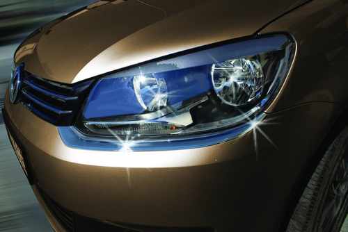 Хром накладки на передні ліхтарі (нерж) 2 шт. Omsa Line для VW Caddy 2011+