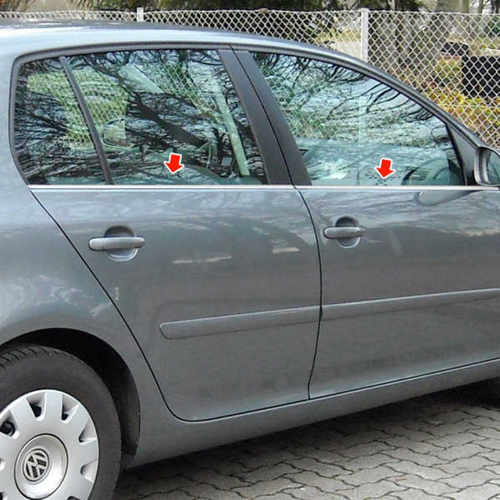 Хром накладки для VW Golf5 окантовка вікон нерж Carmos (Туреччина)