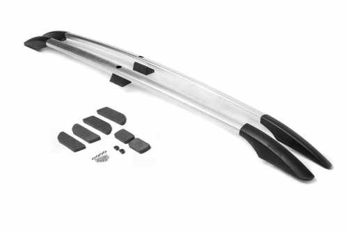 Рейлінги Хром (пласт. Кріпл) Довга база, Металеві ніжки для Fiat Scudo 1996-2007 років.