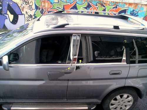 Молдинг дверних стійок (нерж) для Honda HR-V 1998-2006 рр.