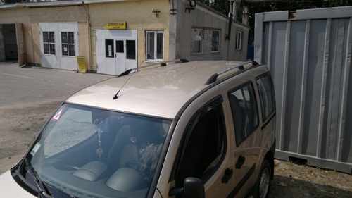 Рейлінги Хром Пластикові ніжки для Fiat Doblo I 2001-2005 рр.