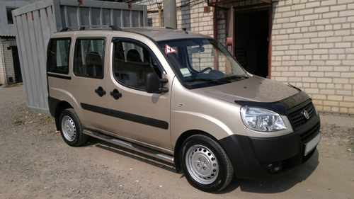 Рейлінги Хром Пластикові ніжки для Fiat Doblo I 2001-2005 рр.