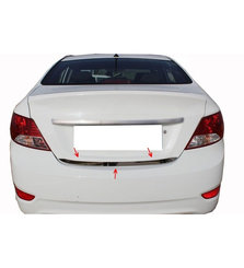 Кромка багажника (нерж.) Carmos - турецька сталь для Hyundai Accent Solaris 2011-2017рр.