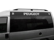 Рейлінги чорні Довга база, з чавунними ніжками для Peugeot Expert 1996-2007 років.