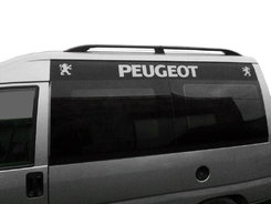 Рейлинги черные Длинная база, пластиковые ножки для Citroen Jumpy 1996-2007 гг.