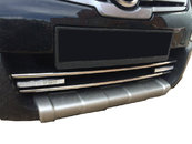 Хром накладки для Nissan Qashqai 2006-2010 передня нижня решітка нерж Carmos (Туреччина)