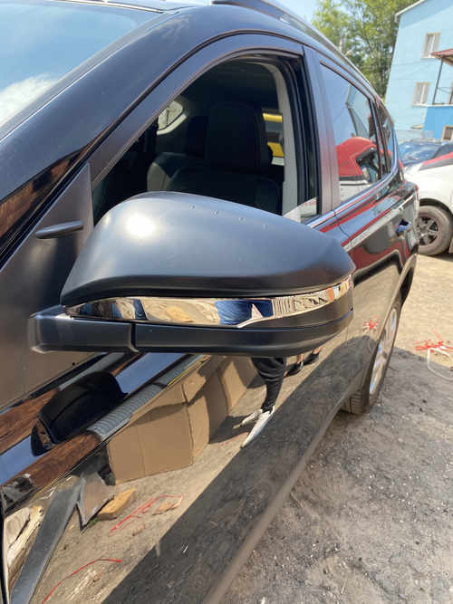 Хром накладки на дзеркала 2шт. (нерж.) для Toyota Rav 4 2013+2016+ рр.