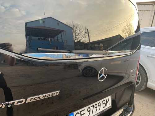 Кромка заднього скла (нерж) для Mercedes Vito 447 2015+