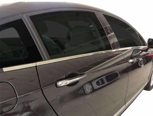 Хром нижні молдинги стекол (нерж.) для Citroen C5 2008+