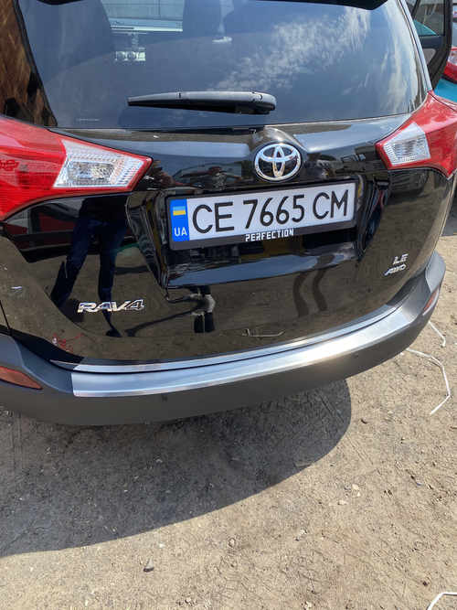 Хром накладка на кромка багажника (нерж.) - Toyota Rav 4 2013-2016 рр.