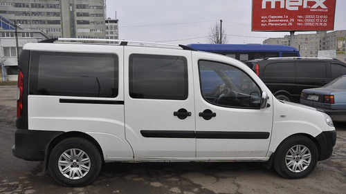 Рейлінги Хром Пластикові ніжки для Fiat Doblo I 2001-2005 рр.
