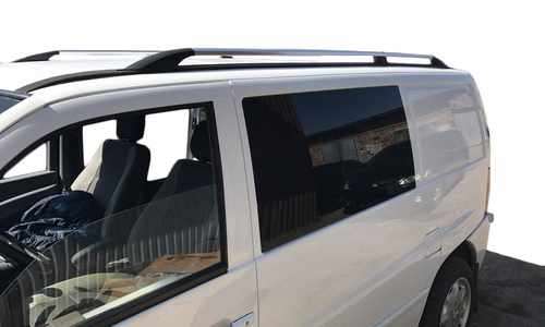 Рейлінги ХРОМ Пластикові ніжки для Mercedes Vito W638 1996-2003 років.