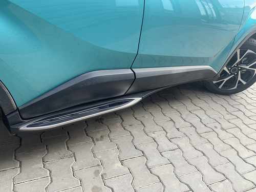 Бокові пороги з поідсвічуванням під оригінал для Toyota C-HR 2016-
