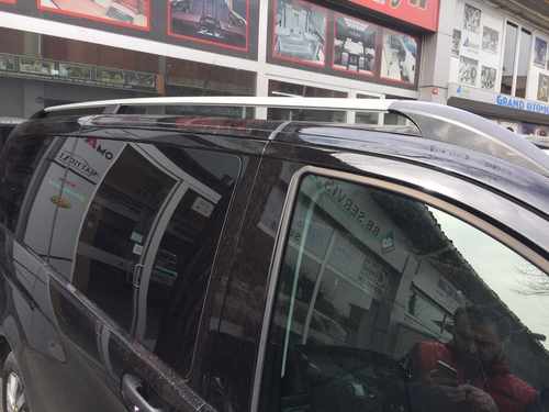 Рейлінги хром Elite (пласт. ніжки) Коротка база (SHORT) для Mercedes Vito W639 2004-2015рр.