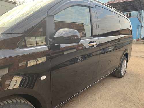 Хром молдинги скла по всій довжині (8 шт) для Mercedes Vito 447 2015+ коротка база