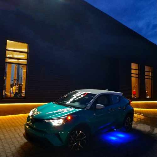 Бокові пороги з поідсвічуванням під оригінал для Toyota C-HR 2016-