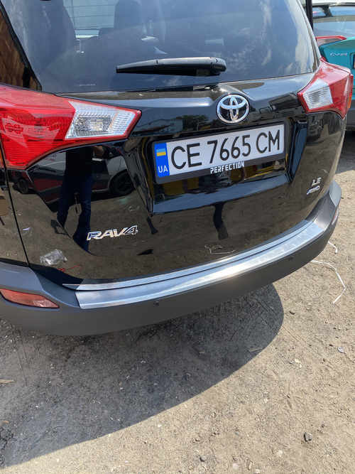 Хром накладка на кромка багажника (нерж.) - Toyota Rav 4 2013-2016 рр.
