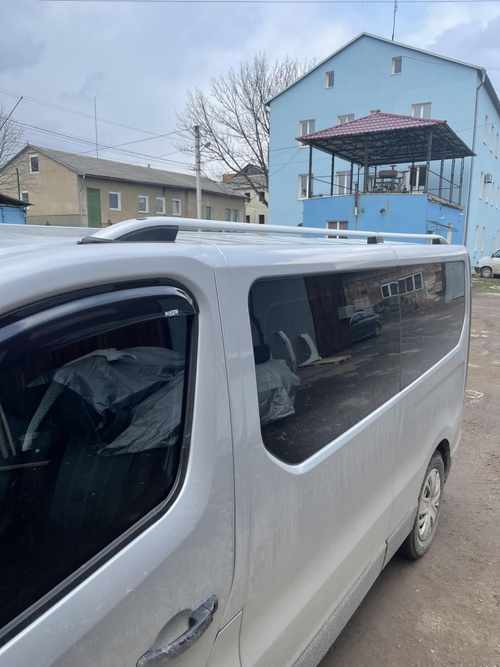 Рейлінги на дах Erkul Skyport (Crown) сірий мат Коротка база для Nissan NV300 2016+ рр.