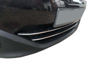 Хром накладки для Nissan Qashqai 2010-2014 передня нижня решітка нерж Carmos (Туреччина)