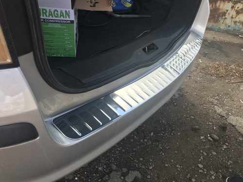 Накладка на задній бампер (матова) для (нерж) для Opel Astra H 2004-2013 универсал