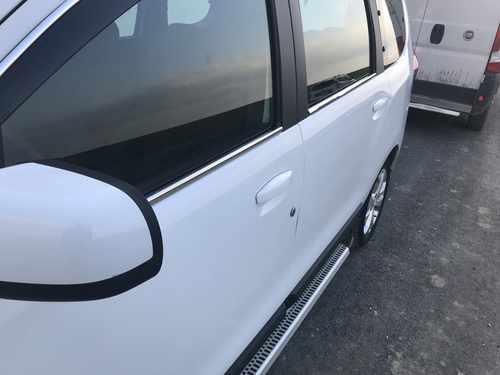 Хром нижні молдинги стекол (нерж.) для Renault Lodgy 2013+