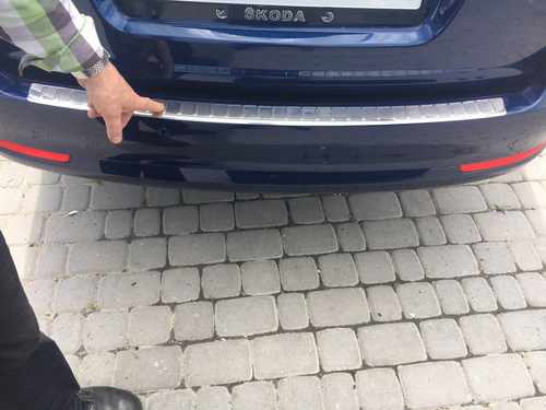 Накладка на задній бампер (нерж) для Mercedes E-klass W212 (SW) універсал