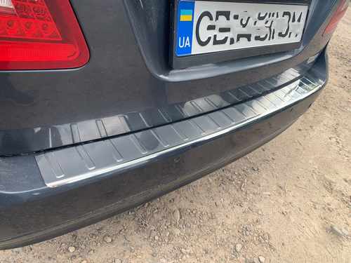 Накладка на задній бампер (нерж) для Mercedes E-klass W212 (SW) універсал