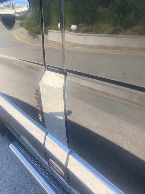 Хром накладка на лючок бензобаку Carmos для Mercedes Sprinter 2007-/VW Crafter 2006-