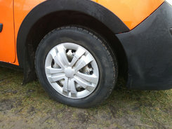 Накладки на арки (4 шт, чорні), ABS пластик для Renault Kangoo 2008-2012