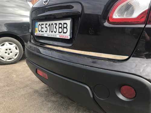 Хром накладки для Nissan Qashqai 2006-2014 кромка багажника Carmos (Туреччина)