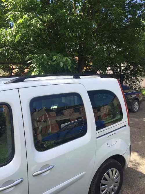 Рейлінги чорні Стандартна база, Пластикові ніжки для Mercedes Citan 2013↗ мм.