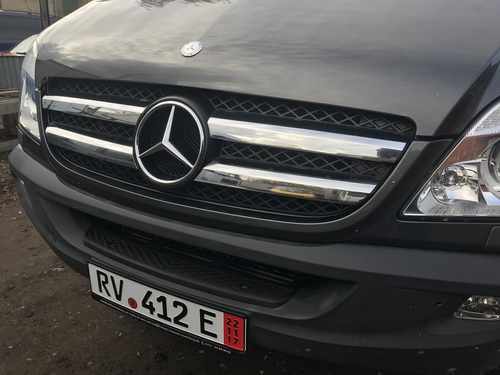 Хром накладки на передню решітку Omsa для Mercedes Sprinter 2006-2013