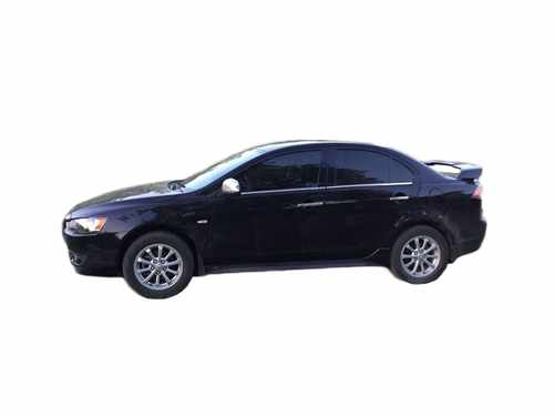 Хром накладки на нижні молдинги стекол Omsa Line для Mitsubishi Lancer 2007-