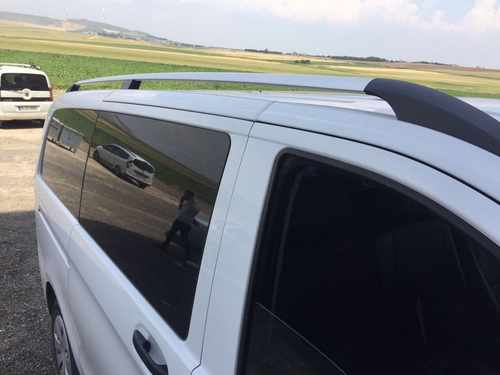 Рейлінги хром Elite (пласт. ніжки) Коротка база (SHORT) для Mercedes Vito W639 2004-2015рр.