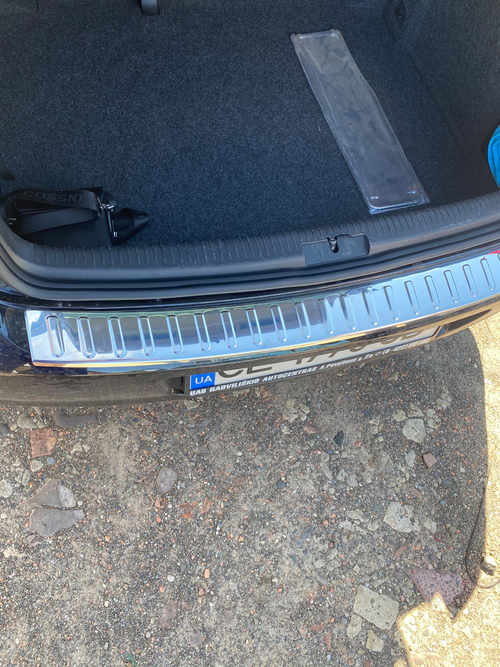 Накладка на задній бампер Carmos (HB, нерж) для Volkswagen Golf 6