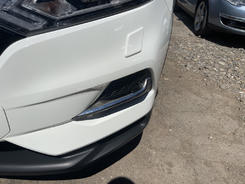 Накладки на противотуманки (2017↗, нерж) Carmos - Турецька сталь для Nissan Qashqai 2014-2021рр.
