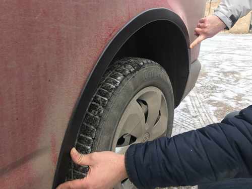 Накладки на арки для Volkswagen T5 Transporter 2003-2015 (6 шт, ABS)